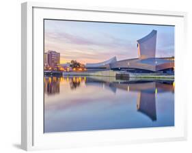 UK, England, Greater Manchester, Salford, Salford Quays, Imperial War Museum North-Alan Copson-Framed Photographic Print