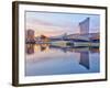 UK, England, Greater Manchester, Salford, Salford Quays, Imperial War Museum North-Alan Copson-Framed Photographic Print