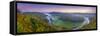 Uk, England, Herefordshire, View North Along River Wye from Symonds Yat Rock-Alan Copson-Framed Stretched Canvas