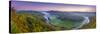 Uk, England, Herefordshire, View North Along River Wye from Symonds Yat Rock-Alan Copson-Stretched Canvas