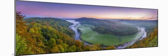 Uk, England, Herefordshire, View North Along River Wye from Symonds Yat Rock-Alan Copson-Mounted Photographic Print