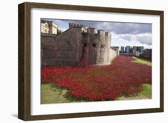 Uk, England, London. Blood Swept Lands and Seas of Red-Katie Garrod-Framed Photographic Print