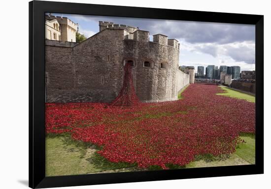 Uk, England, London. Blood Swept Lands and Seas of Red-Katie Garrod-Framed Photographic Print