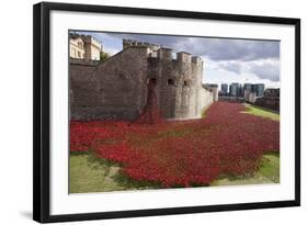 Uk, England, London. Blood Swept Lands and Seas of Red-Katie Garrod-Framed Photographic Print