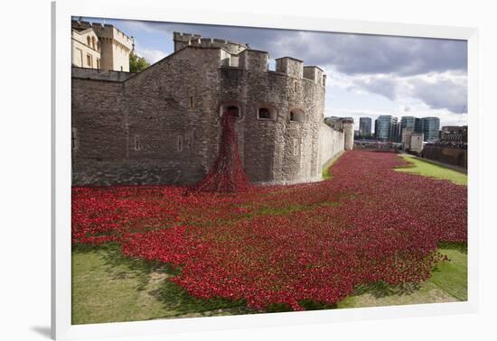 Uk, England, London. Blood Swept Lands and Seas of Red-Katie Garrod-Framed Photographic Print