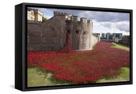 Uk, England, London. Blood Swept Lands and Seas of Red-Katie Garrod-Framed Stretched Canvas