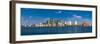 Uk, England, London, Canary Wharf and River Thames-Alan Copson-Framed Photographic Print