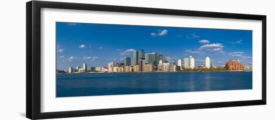 Uk, England, London, Canary Wharf and River Thames-Alan Copson-Framed Photographic Print