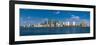Uk, England, London, Canary Wharf and River Thames-Alan Copson-Framed Photographic Print