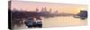 UK, England, London, City of London Skyline at Sunrise-Alan Copson-Stretched Canvas