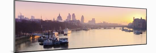 UK, England, London, City of London Skyline at Sunrise-Alan Copson-Mounted Photographic Print