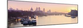 UK, England, London, City of London Skyline at Sunrise-Alan Copson-Mounted Photographic Print