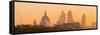 UK, England, London, City of London Skyline at Sunrise-Alan Copson-Framed Stretched Canvas