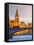 Uk, England, London, Houses of Parliament, Big Ben-Alan Copson-Framed Stretched Canvas