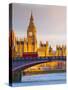 Uk, England, London, Houses of Parliament, Big Ben-Alan Copson-Stretched Canvas