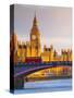 Uk, England, London, Houses of Parliament, Big Ben-Alan Copson-Stretched Canvas