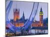 UK, England, London, London Eye, Houses of Parliament and Big Ben-Alan Copson-Mounted Photographic Print