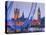 UK, England, London, London Eye, Houses of Parliament and Big Ben-Alan Copson-Stretched Canvas