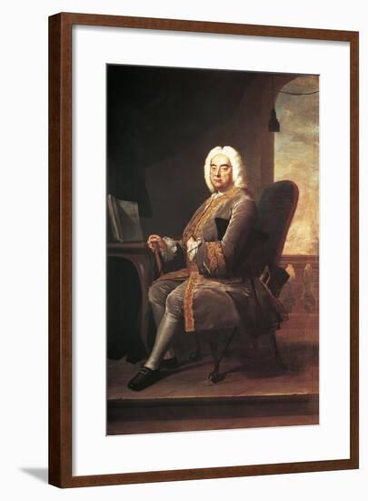 Uk, England, London, Portrait of German-English Composer George Frideric Handel-null-Framed Giclee Print