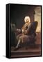 Uk, England, London, Portrait of German-English Composer George Frideric Handel-null-Framed Stretched Canvas