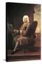 Uk, England, London, Portrait of German-English Composer George Frideric Handel-null-Stretched Canvas