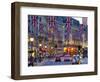 UK, England, London, Regent Street, Taxis and Union Jack Flags-Alan Copson-Framed Photographic Print