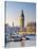 UK, England, London, River Thames and Big Ben-Alan Copson-Stretched Canvas