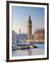 UK, England, London, River Thames and Big Ben-Alan Copson-Framed Photographic Print