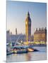 UK, England, London, River Thames and Big Ben-Alan Copson-Mounted Photographic Print