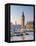 UK, England, London, River Thames and Big Ben-Alan Copson-Framed Stretched Canvas