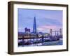 UK, England, London, River Thames, the Shard and Tower Bridge-Alan Copson-Framed Photographic Print