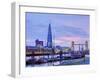 UK, England, London, River Thames, the Shard and Tower Bridge-Alan Copson-Framed Photographic Print