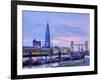 UK, England, London, River Thames, the Shard and Tower Bridge-Alan Copson-Framed Photographic Print