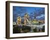 UK, England, London, River Thames, Tower Bridge and the Shard, by Architect Renzo Piano-Alan Copson-Framed Photographic Print