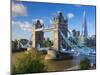 UK, England, London, River Thames, Tower Bridge and the Shard, by Architect Renzo Piano-Alan Copson-Mounted Photographic Print