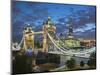 UK, England, London, River Thames, Tower Bridge and the Shard, by Architect Renzo Piano-Alan Copson-Mounted Photographic Print