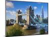 UK, England, London, River Thames, Tower Bridge and the Shard, by Architect Renzo Piano-Alan Copson-Mounted Photographic Print