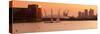 Uk, England, London, Royal Victoria Dock, Canary Wharf Skyline and O2 Arena (Millennium Dome)-Alan Copson-Stretched Canvas