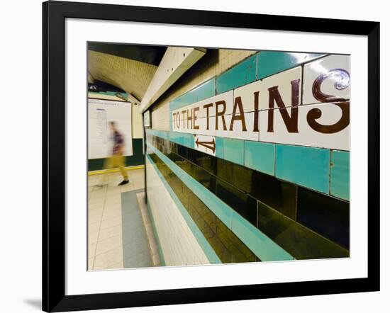 UK, England, London, Russell Square Underground Station-Alan Copson-Framed Photographic Print