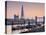 UK, England, London, Tower Bridge and the Shard (By Renzo Piano)-Alan Copson-Stretched Canvas