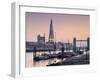 UK, England, London, Tower Bridge and the Shard (By Renzo Piano)-Alan Copson-Framed Photographic Print