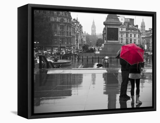 Uk, England, London, Trafalgar Square-Alan Copson-Framed Stretched Canvas