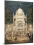 UK, England, London, View of Pavilion in Vauxhall Gardens-null-Mounted Giclee Print