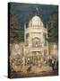 UK, England, London, View of Pavilion in Vauxhall Gardens-null-Stretched Canvas