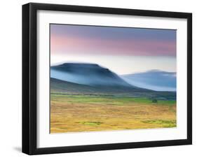 UK, England, North Yorkshire, Ribble Valley and Ingleborough Mountain on Left, One of the Yorkshire-Alan Copson-Framed Photographic Print