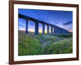 UK, England, North Yorkshire, Ribblehead Viaduct on the Settle to Carlisle Railway Line-Alan Copson-Framed Photographic Print