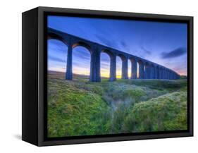 UK, England, North Yorkshire, Ribblehead Viaduct on the Settle to Carlisle Railway Line-Alan Copson-Framed Stretched Canvas