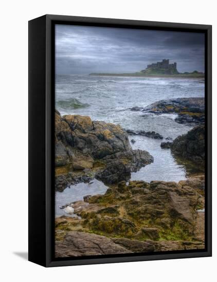 UK, England, Northumberland, Bamburgh Castle-Alan Copson-Framed Stretched Canvas