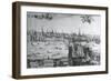 UK, England, View of the City of London with London Bridge-Claes Jansz Visscher-Framed Giclee Print