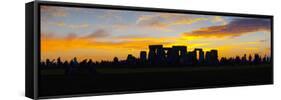 UK, England, Wiltshire, Stonehenge, Summer Solstice Celebrations-Alan Copson-Framed Stretched Canvas